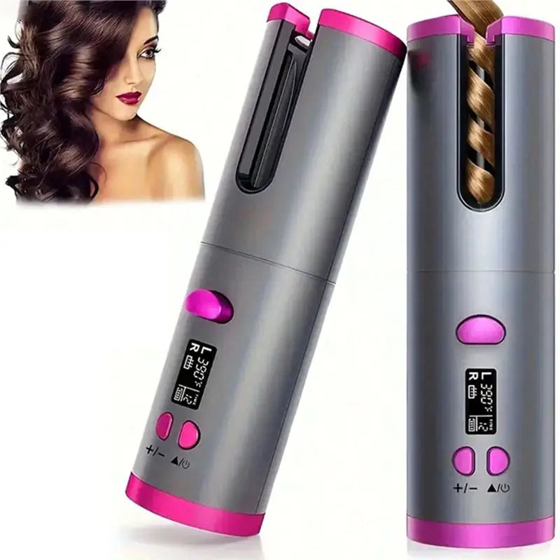 Blissence™ Cordless Automatic Hair Curler | Rechargeable Rotating Curling Iron